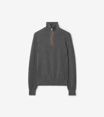 トップス BURBERRY cashmere pullover sweaters M EKD Wool Cashmere Sweater in Grey - Men | Burberry® Official