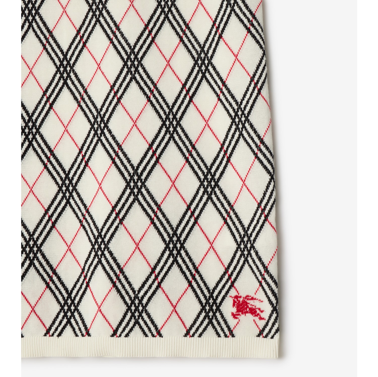 Argyle Check Cotton Skirt