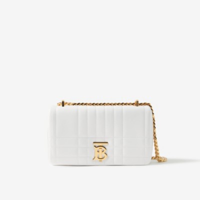 Small Lola Bag in Optic White - Women | Burberry® Official