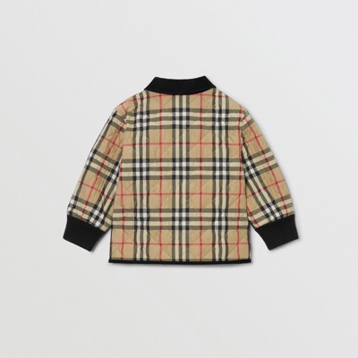 burberry toddler quilted jacket