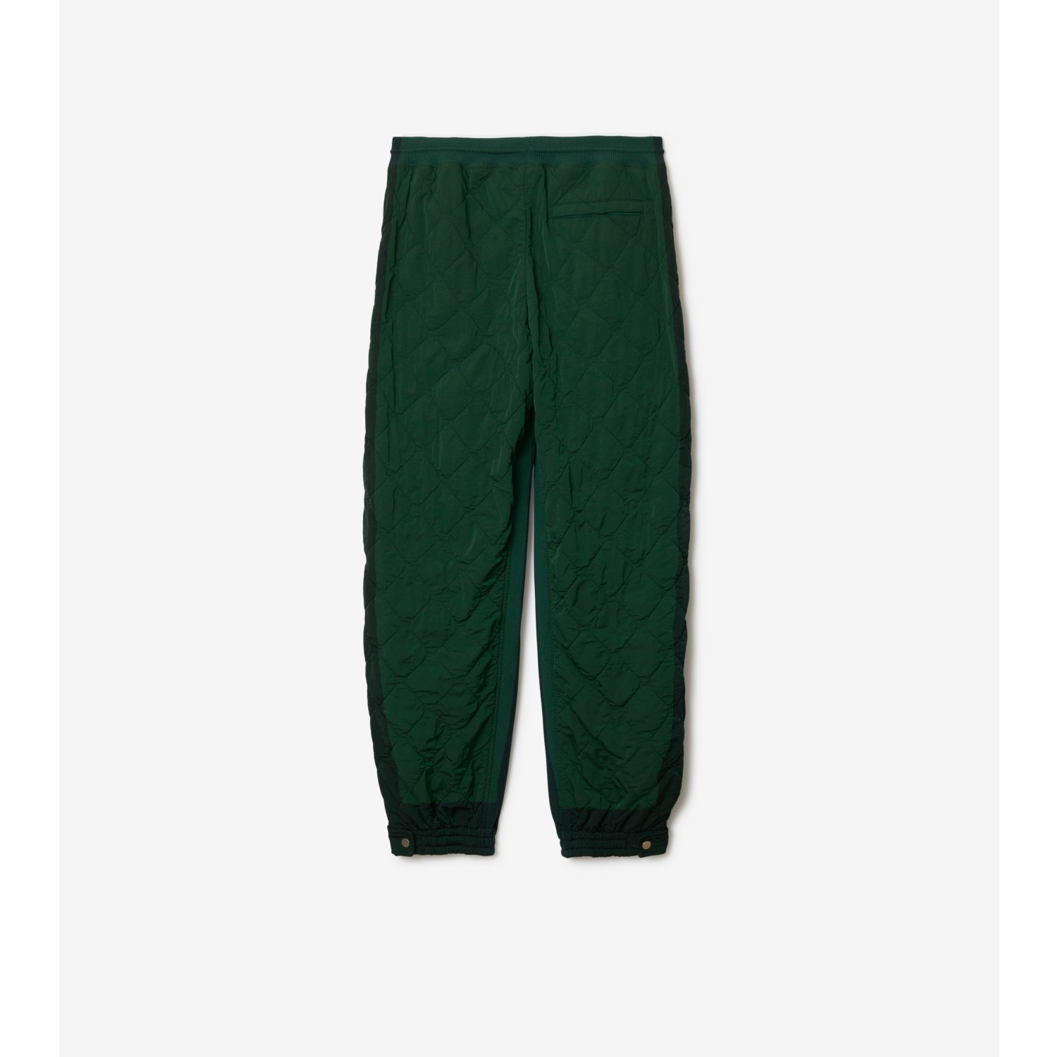Quilted Nylon Jogging Pants in Ivy - Men