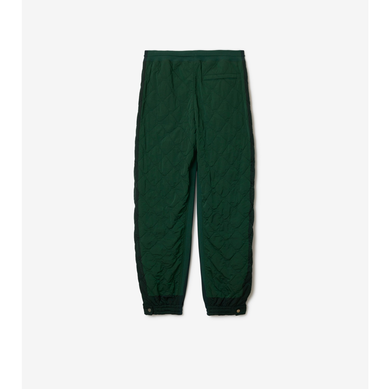 Calças jogger de nylon em matelassê