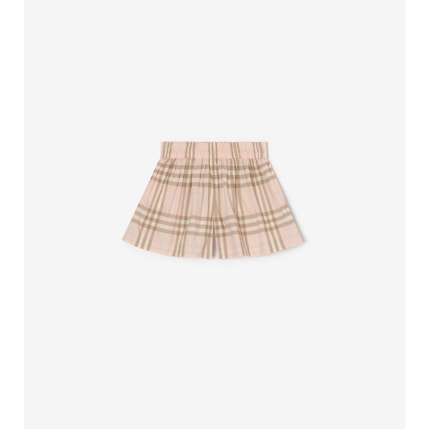 Check Cotton Shorts