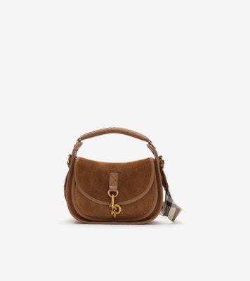 Small B Clip Messenger Bag in Hazel brown - Women | Burberry® Official