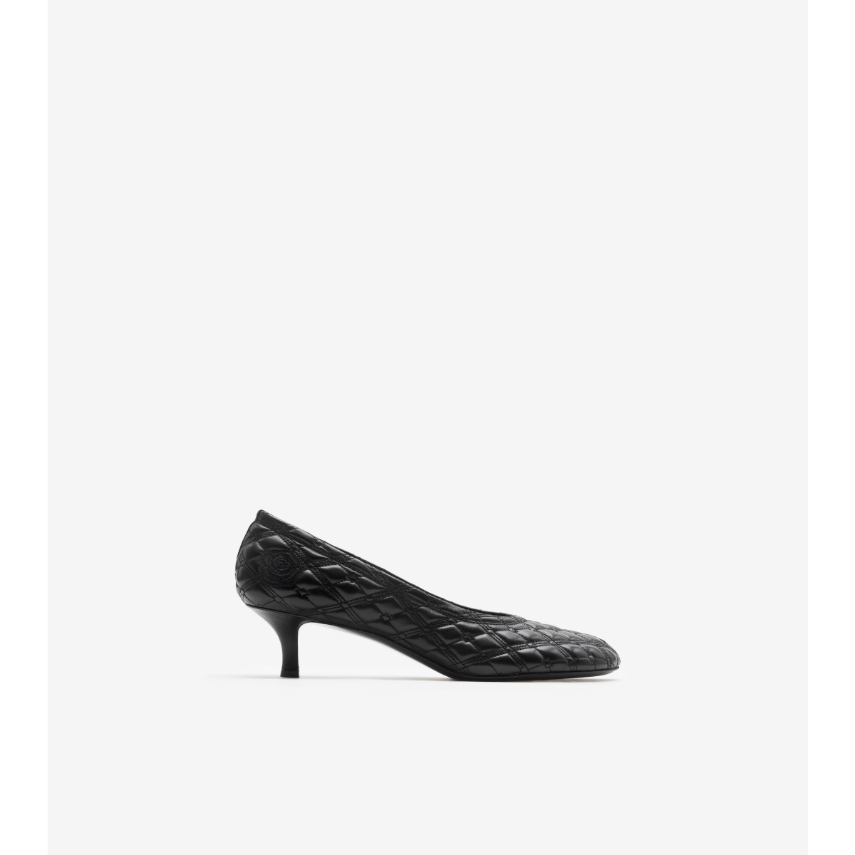 Burberry Ekd Baby 45mm Leather Pumps In Black