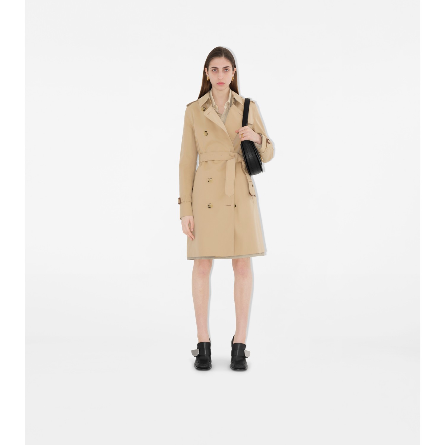 Burberry kensington mid trench coat on sale