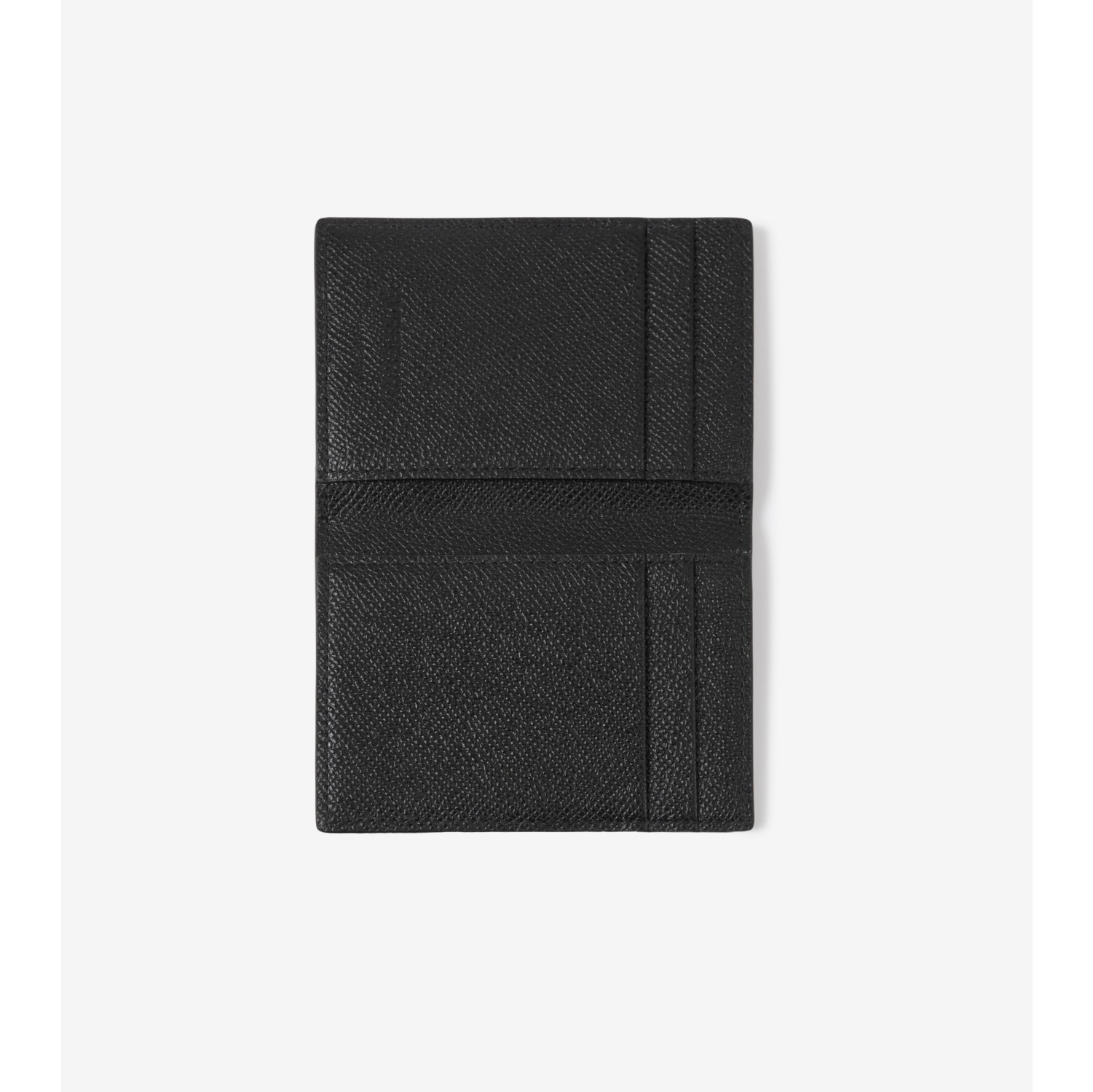 Grainy Leather TB Folding Card Case in Black - Men | Burberry® Official