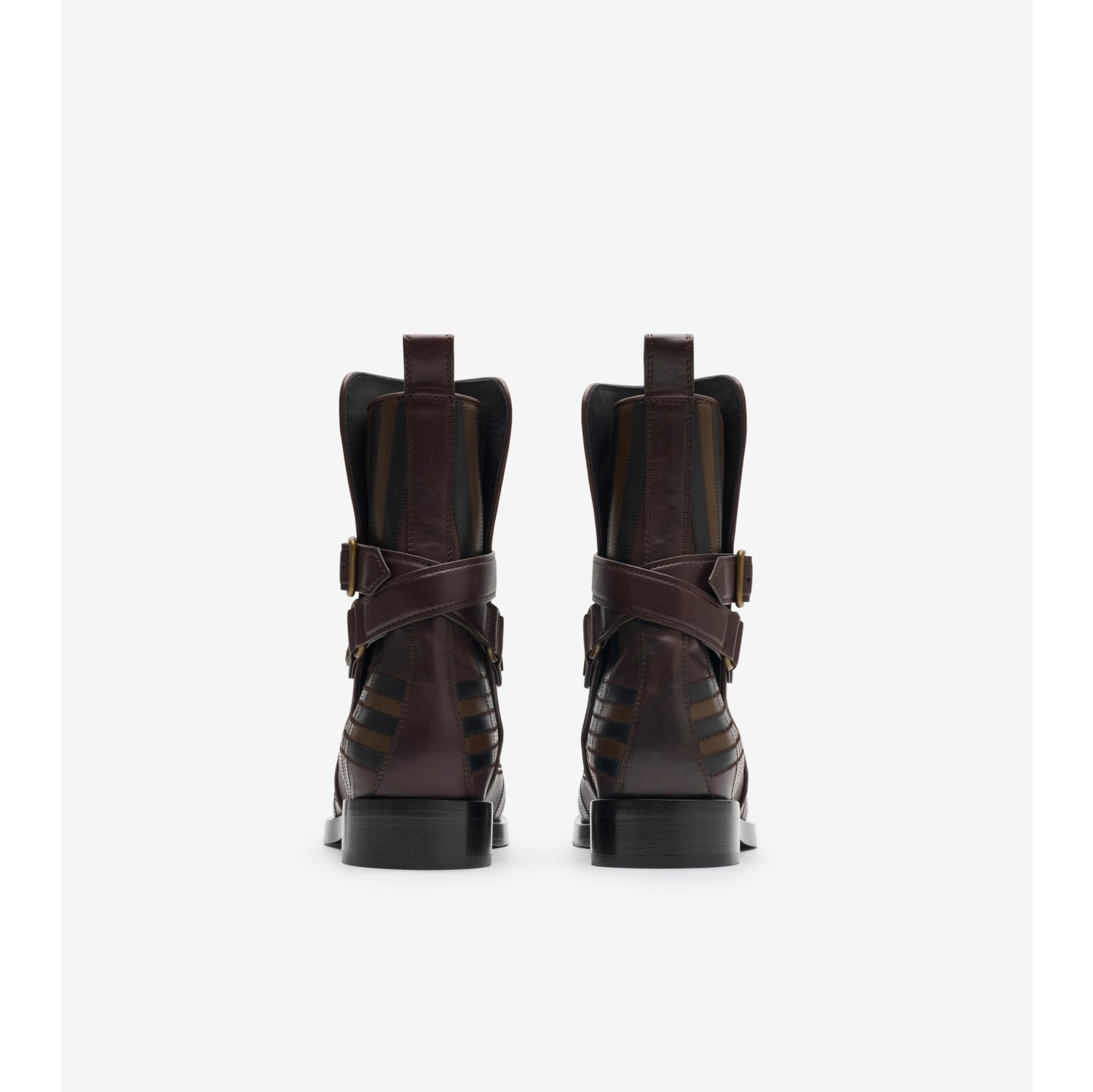 Check Leather Ledger Jodphur Boots​​