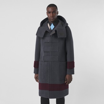 gray duffle coat