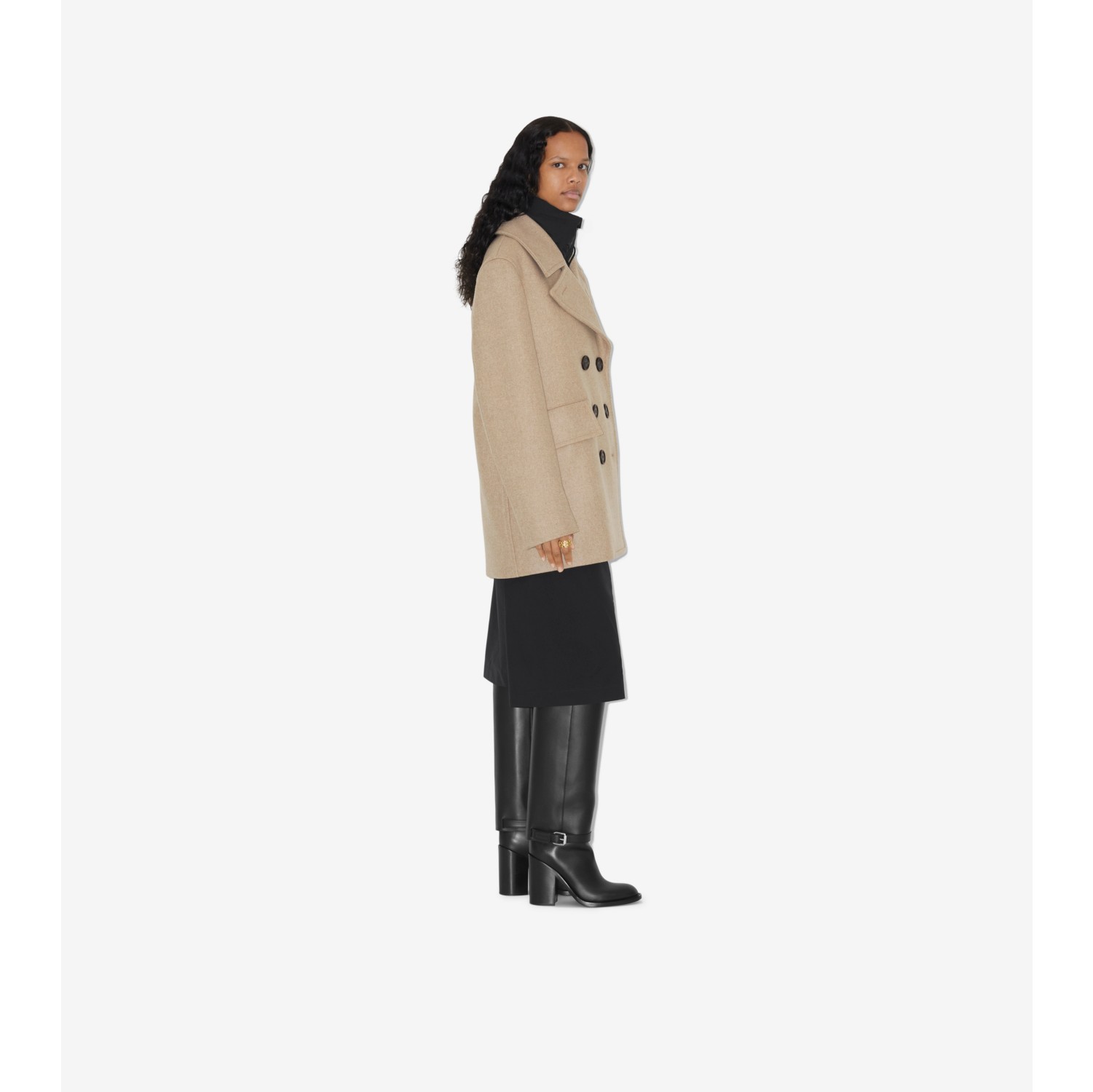 Leather Boots in Black - Women | Burberry® Official