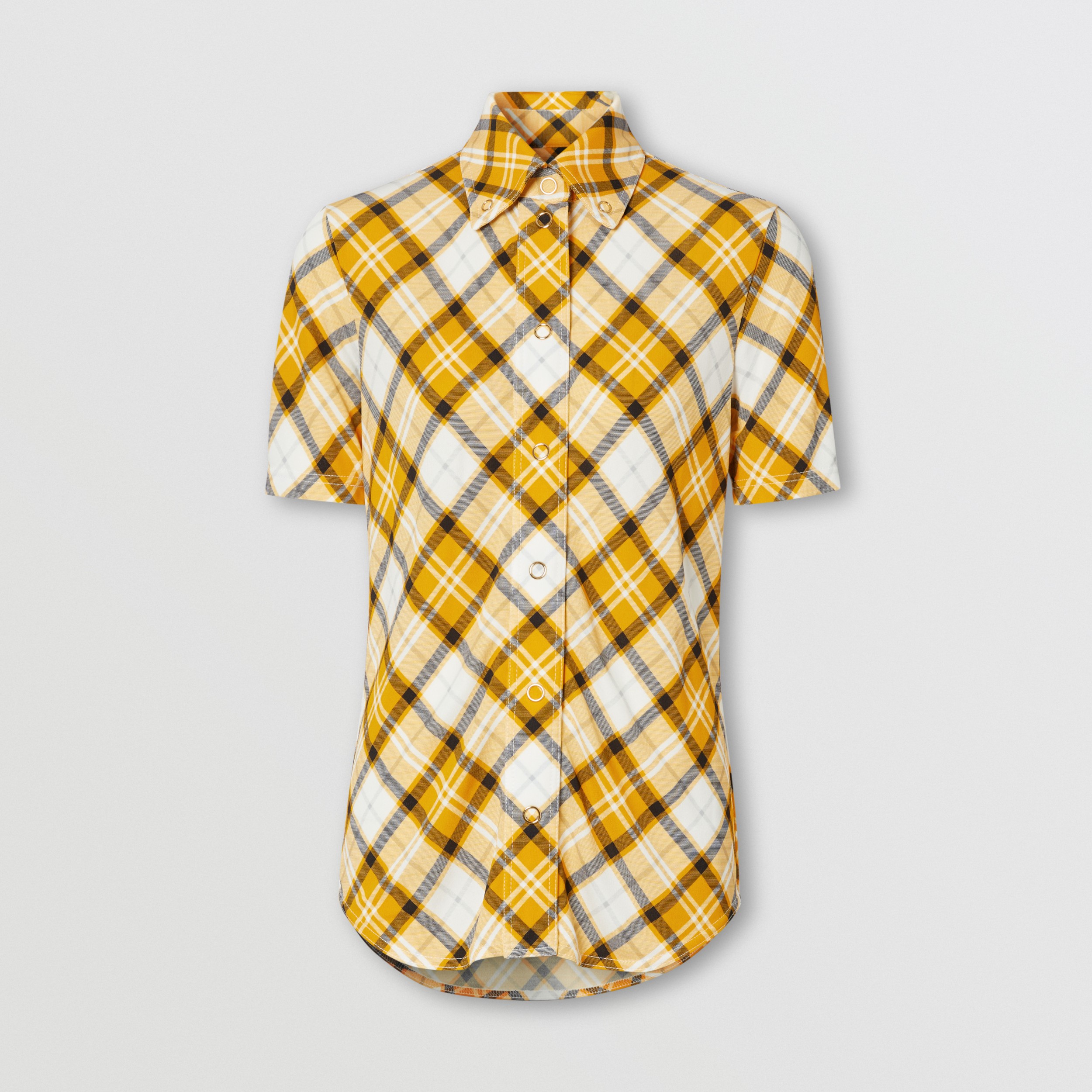 short sleeve check shirt ladies