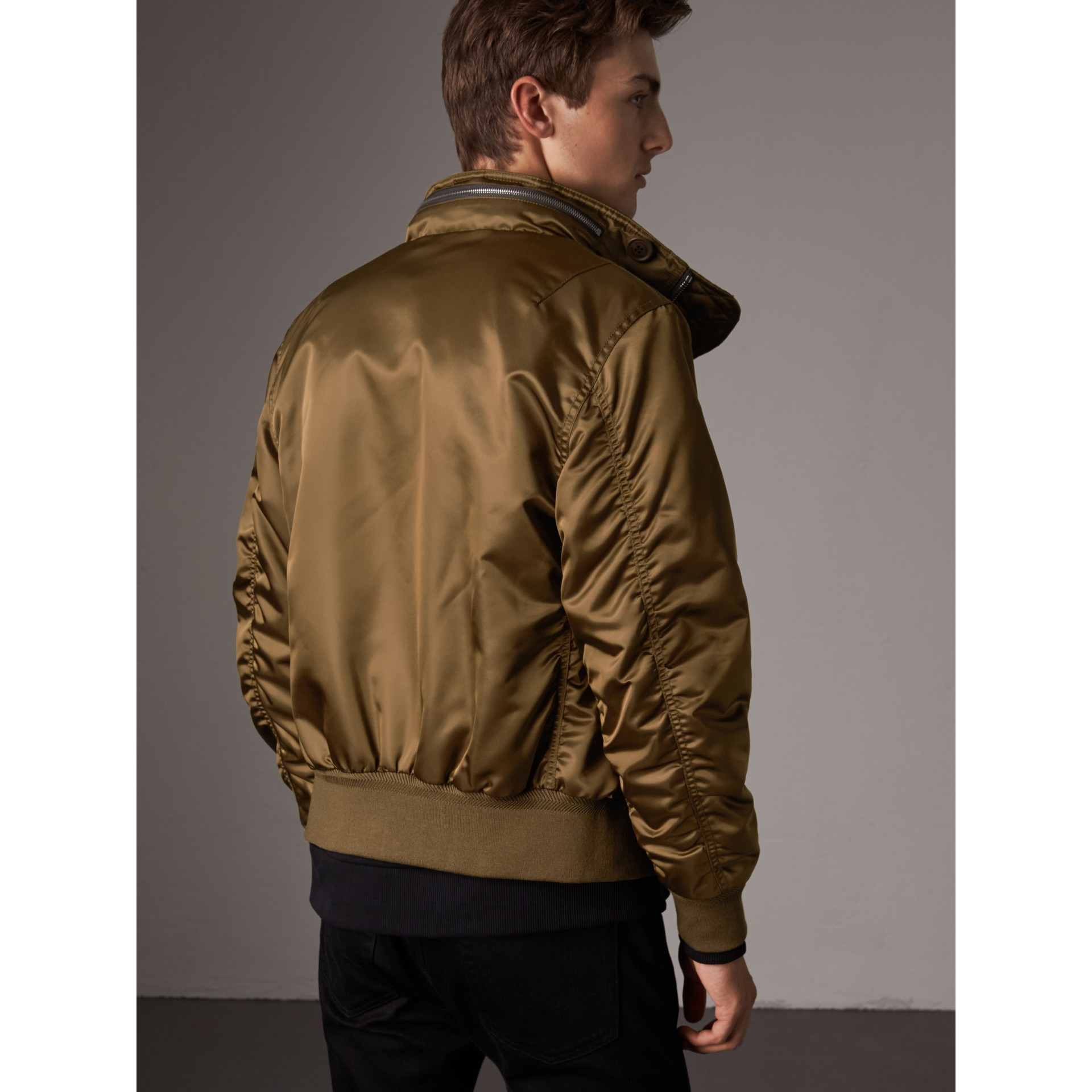 h&m nylon bomber jacket