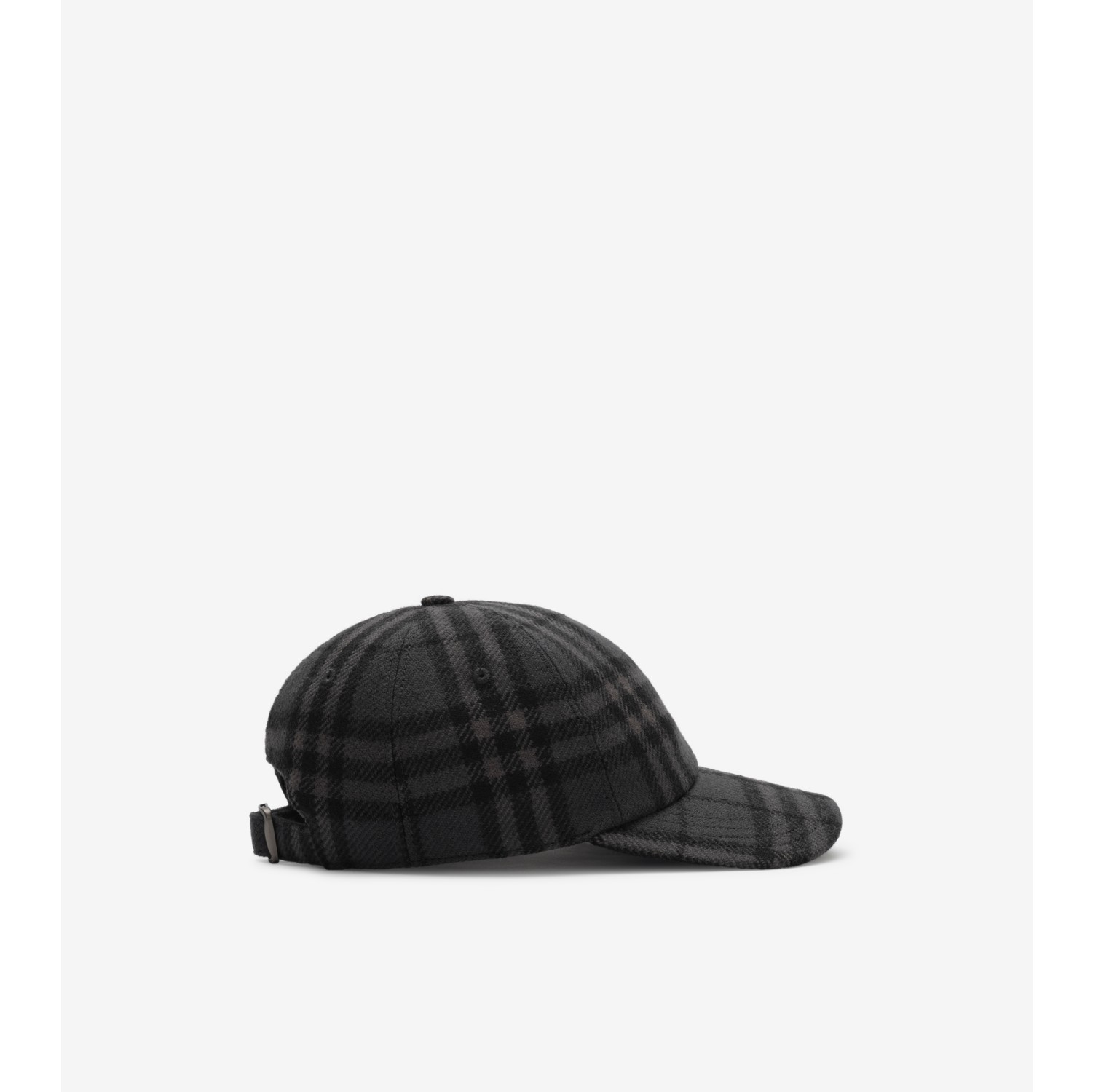 Check Wool Baseball Cap