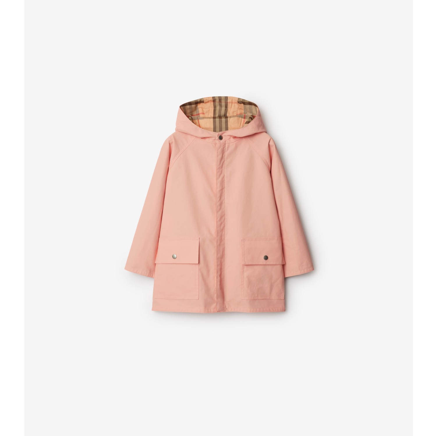 Burberry laminated check trench coat on sale