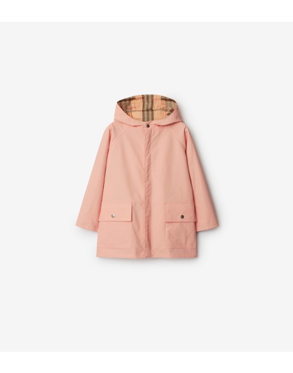 Cappotto in cotone Check reversibile