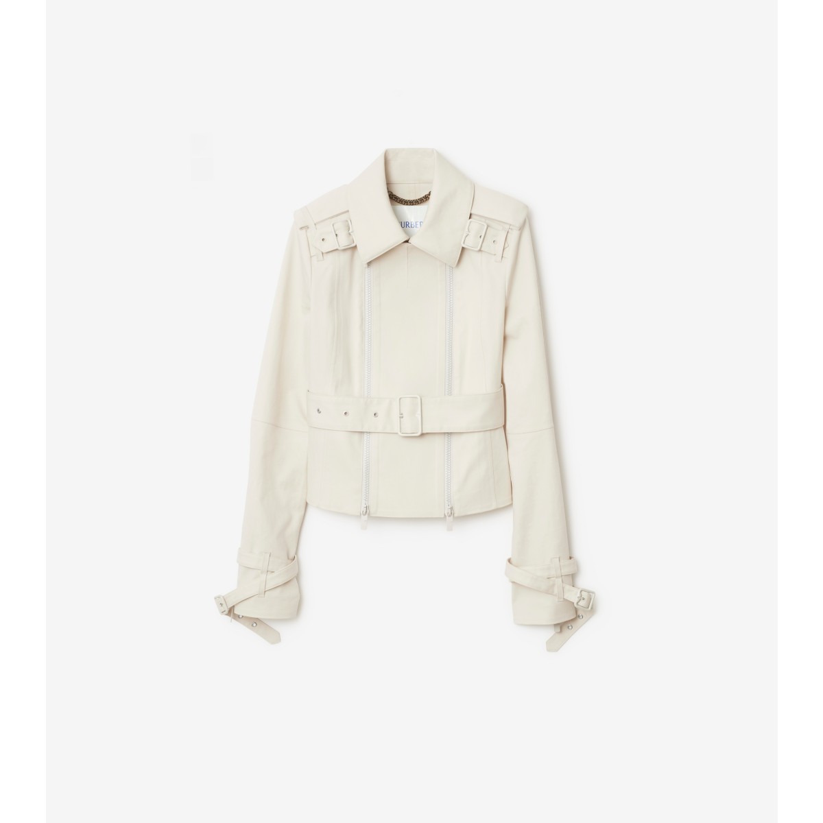 Burberry Bonded Cotton Trench Jacket In Sail