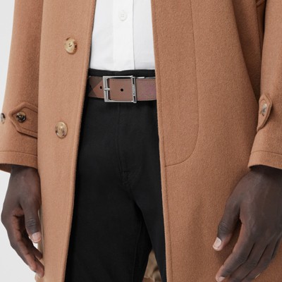 burberry check belt