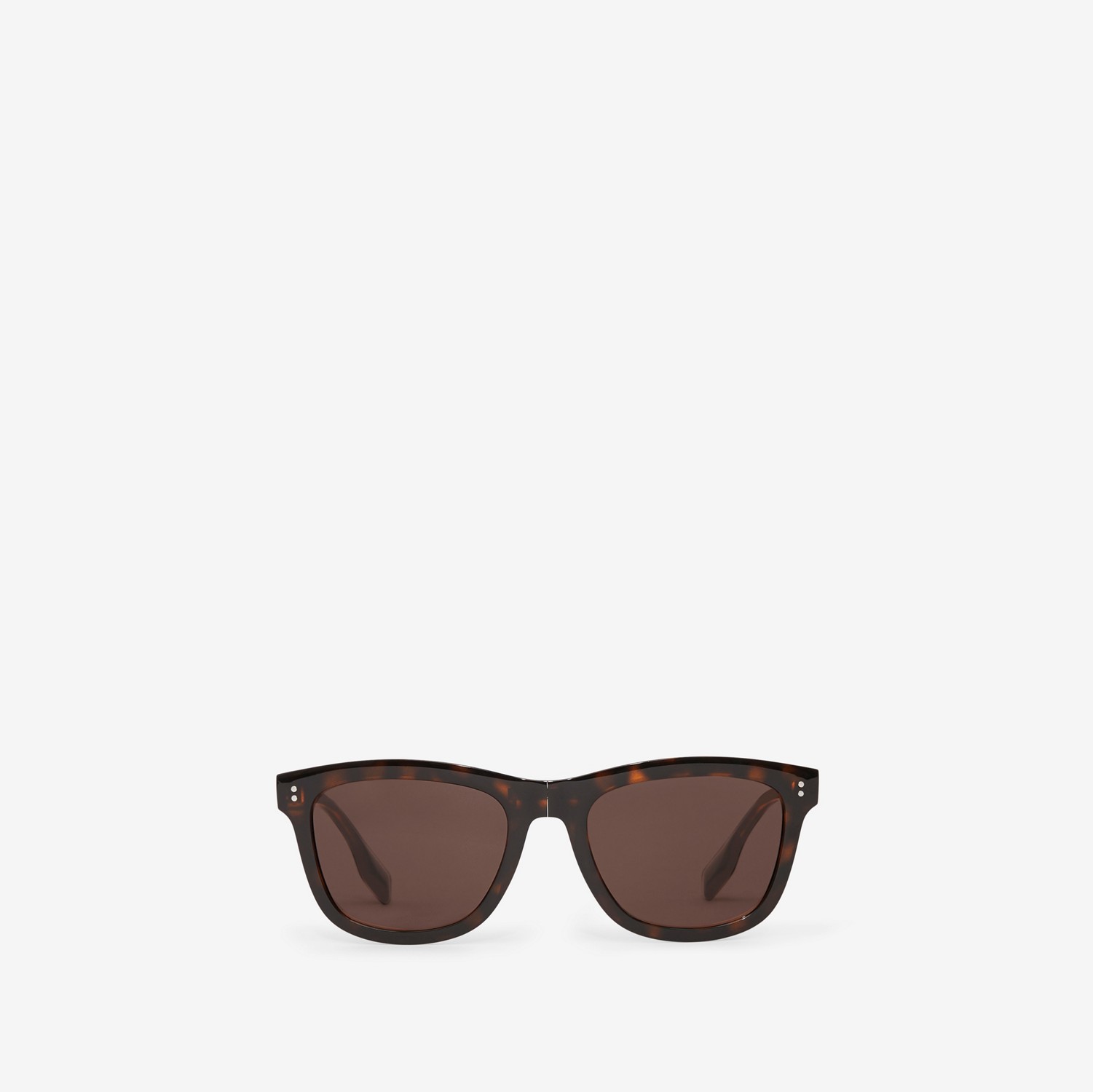 Gafas de sol plegables con montura cuadrada y detalle de logotipo (Carey) - Hombre | Burberry® oficial