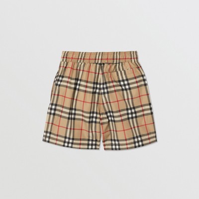 burberry vintage check shorts