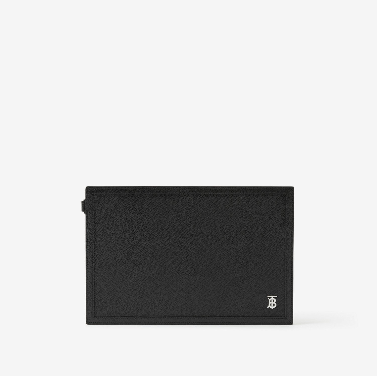 Grainy Leather TB Zip Pouch in Black - Men | Burberry® Official