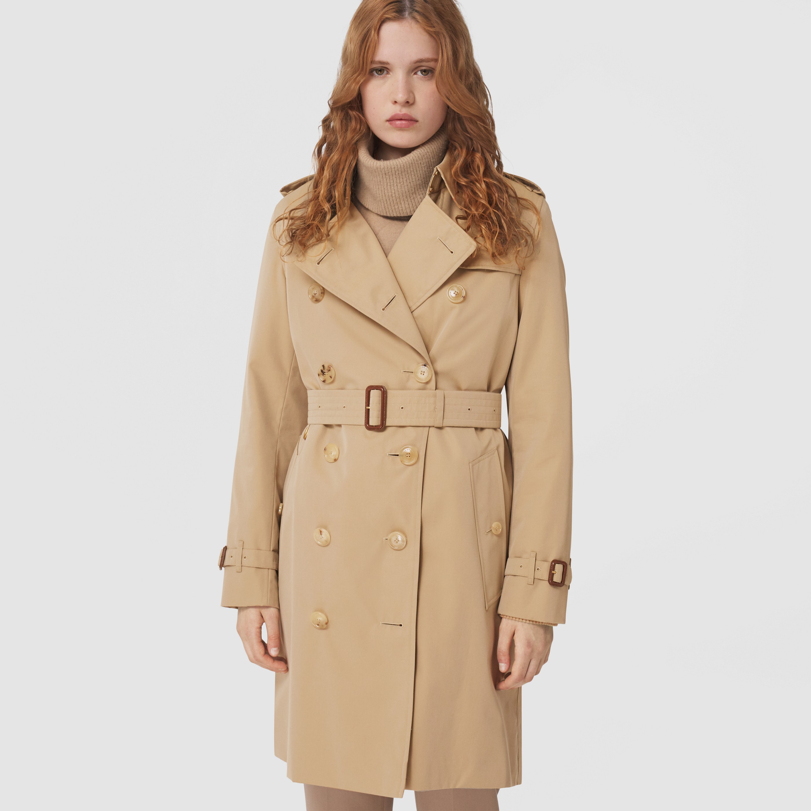 Trench coat Heritage The Kensington medio (Miele) - Donna | Burberry - 8