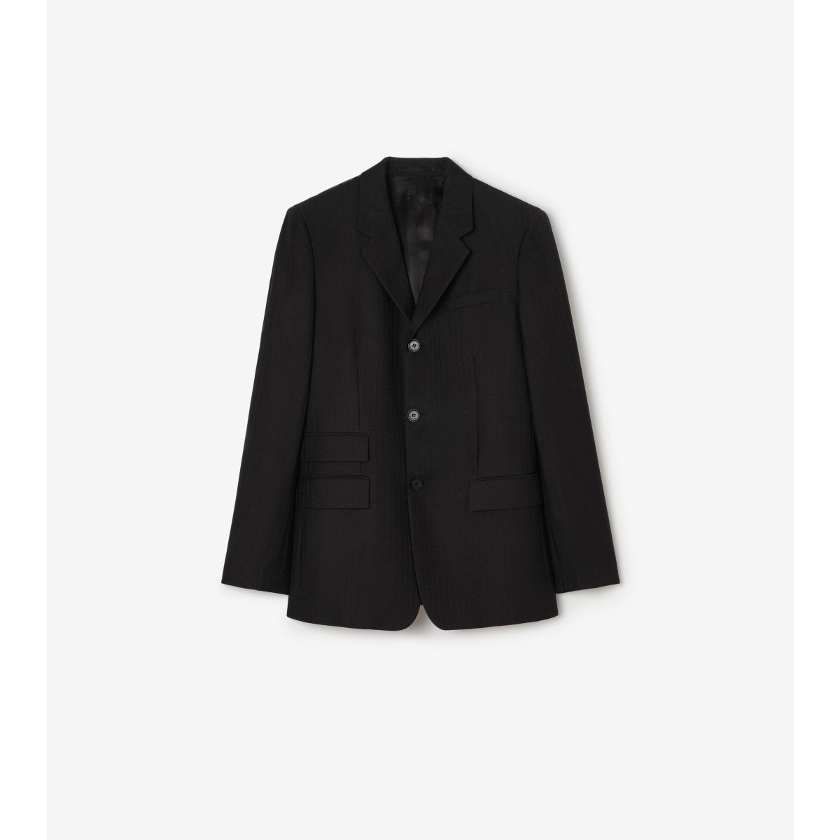  Stripe d Wool Mohair Tailored Jacket