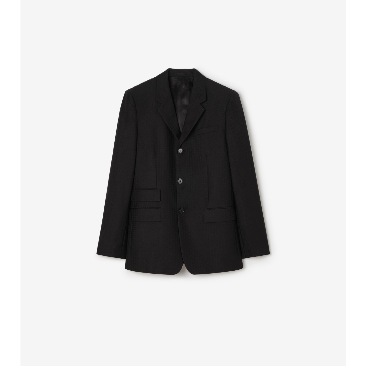 Striped Wool Mohair Tailored Jacket