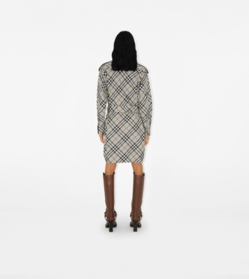 Burberry check cotton shirt dress hotsell