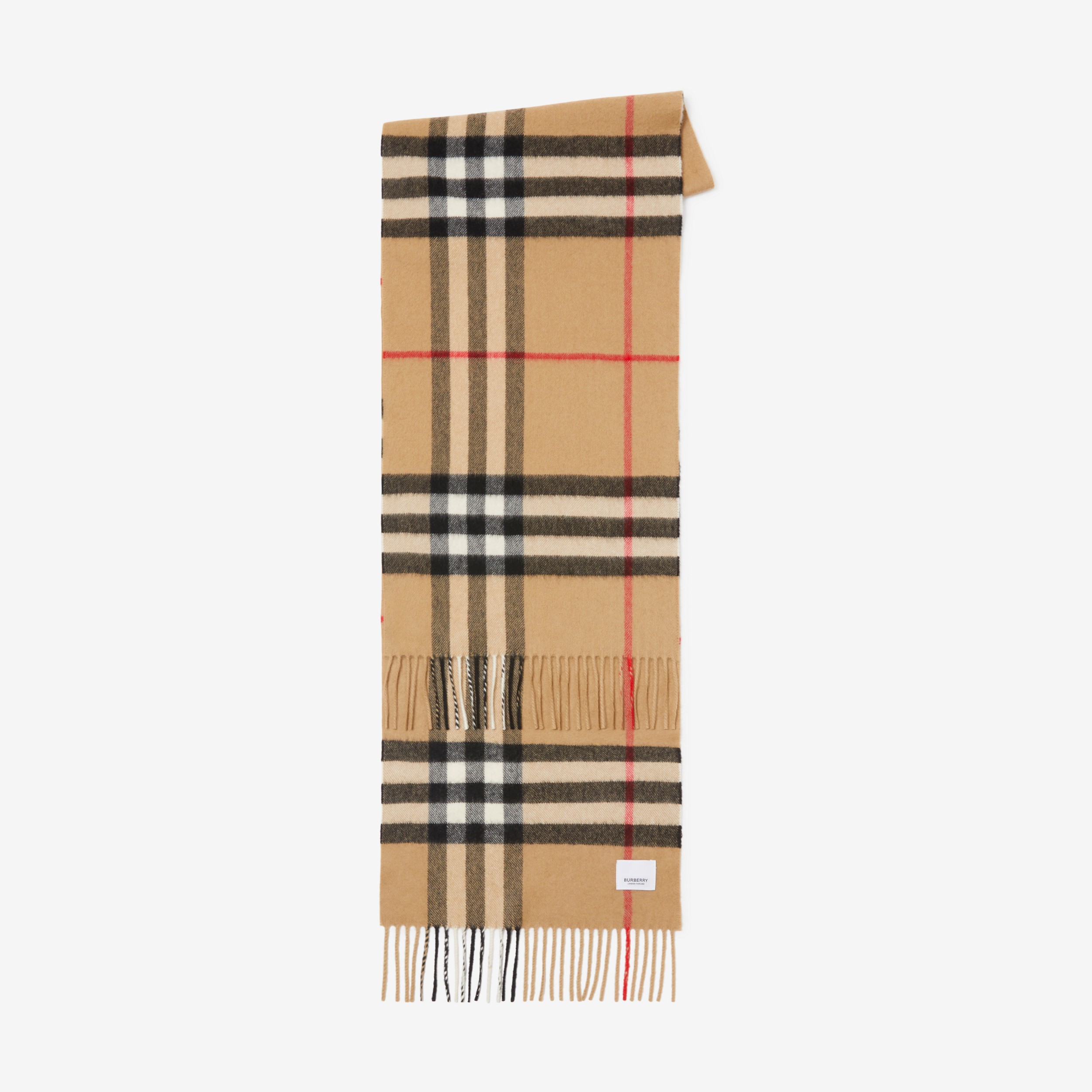 Burberry 格纹羊绒围巾 (典藏米色) | Burberry® 博柏利官网 - 2