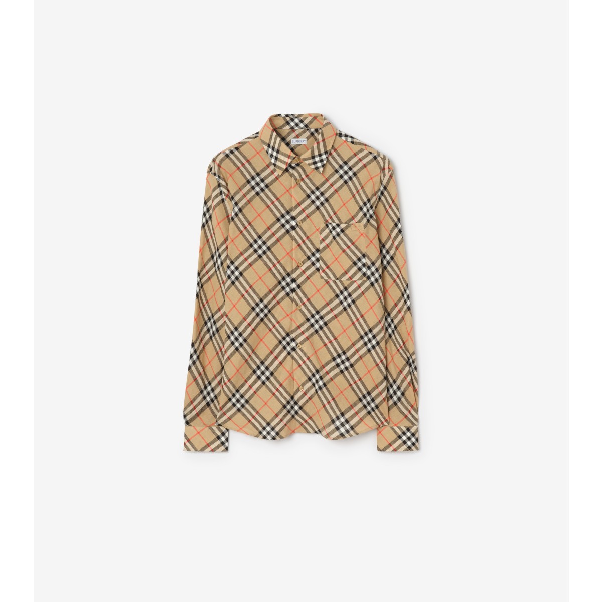  Check Relaxed Fit Linen Shirt