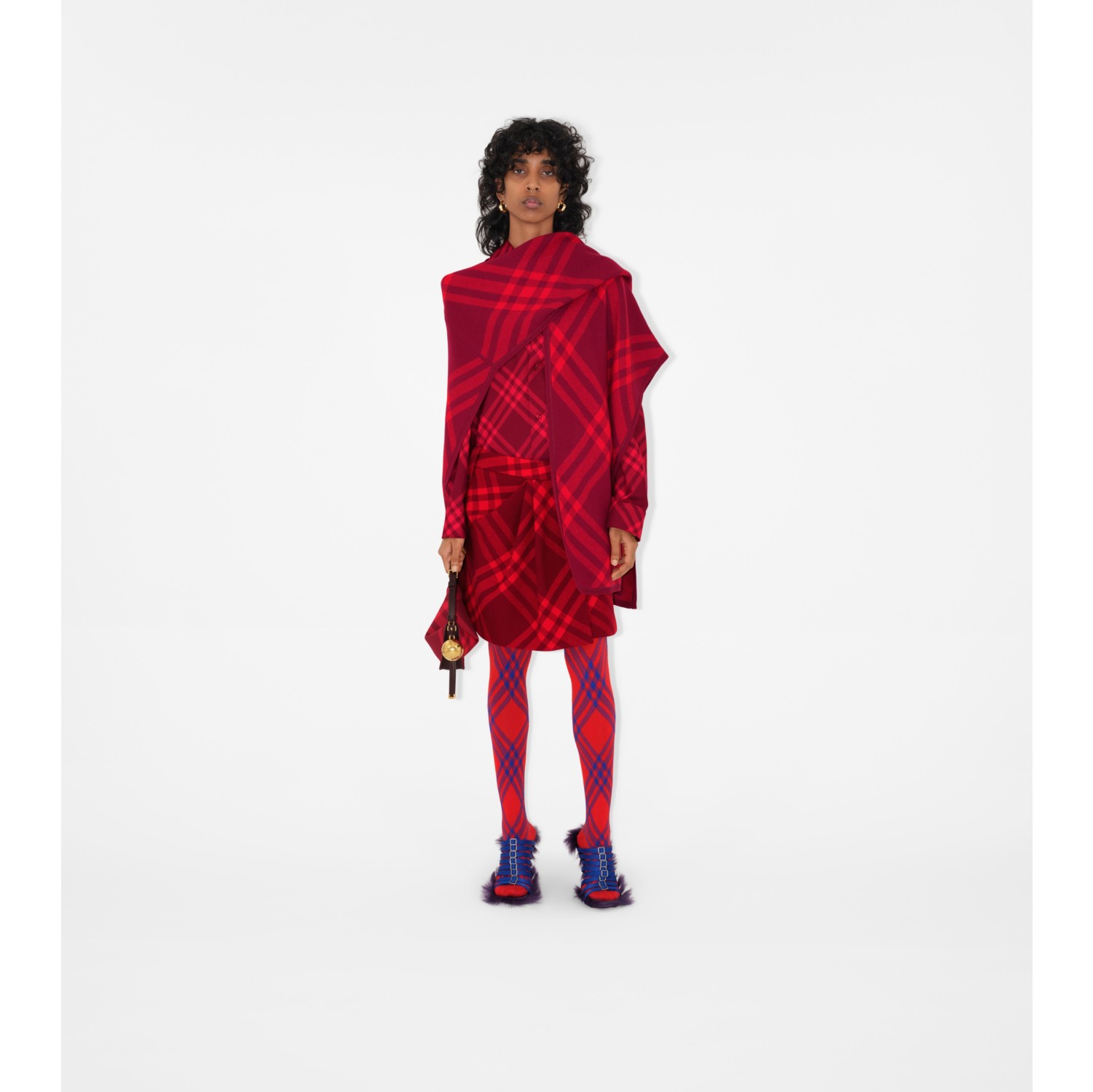 Burberry cape discount red