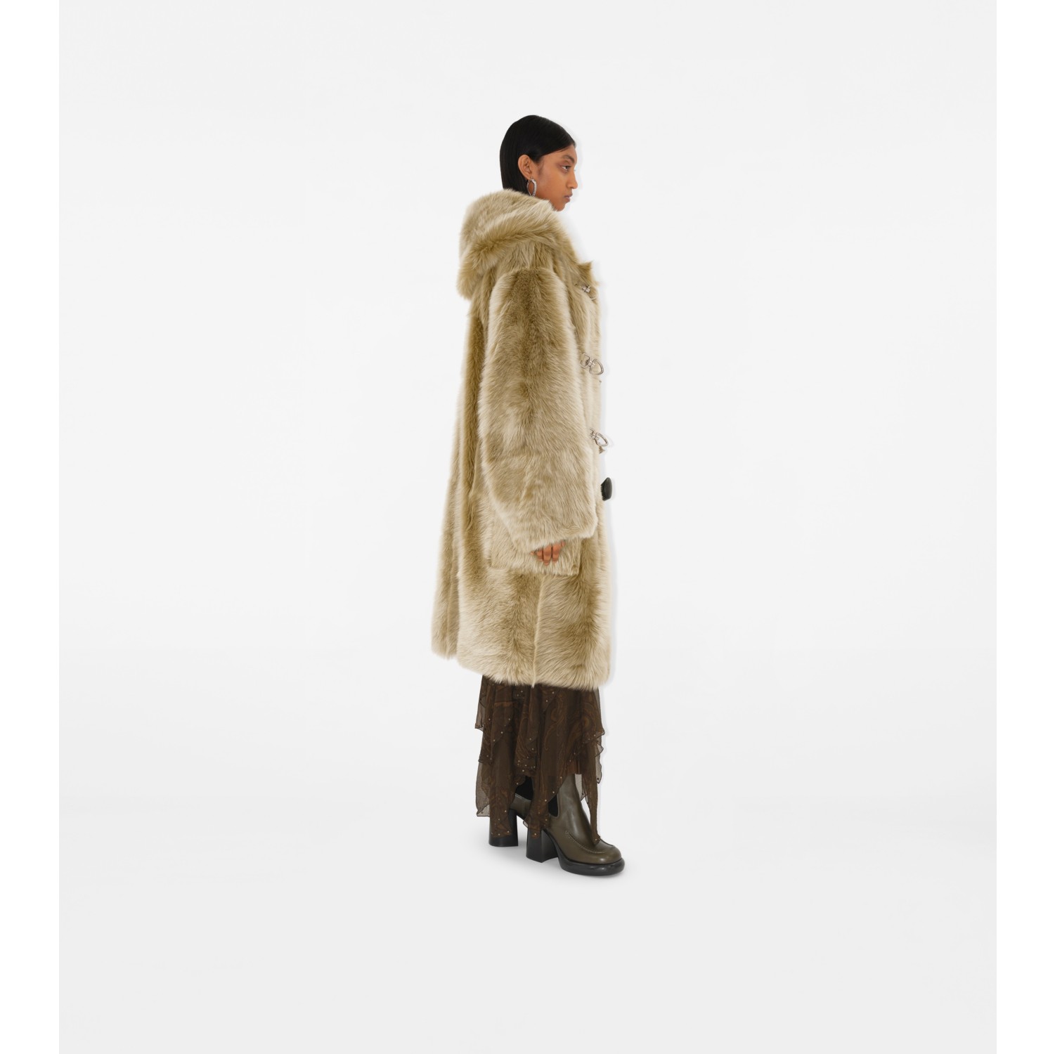 Shearling Duffle Coat