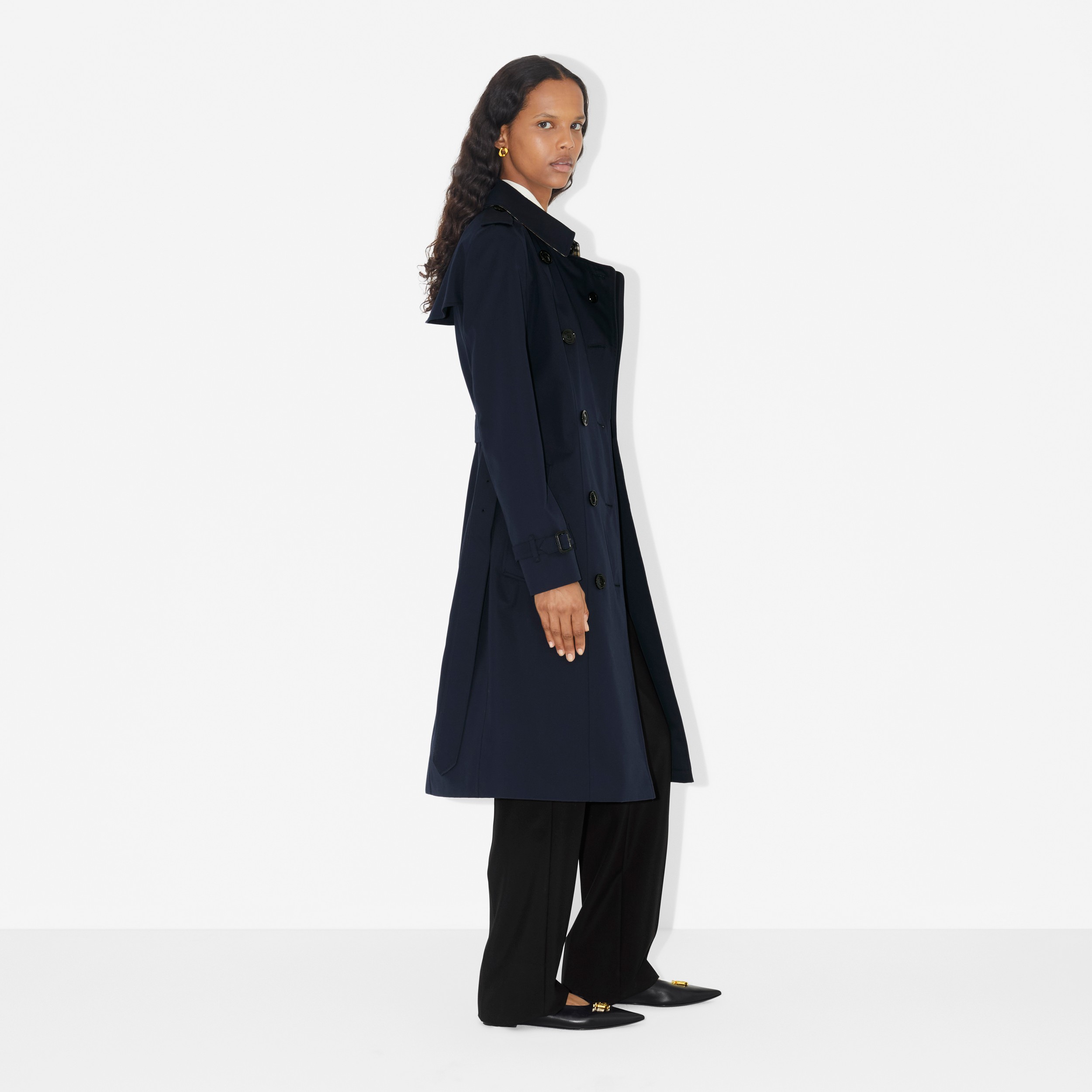Trench Heritage Chelsea lungo (Blu Carbone) - Donna | Sito ufficiale Burberry® - 3