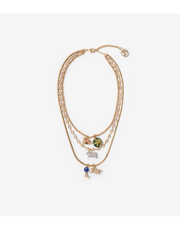 Collana tripla con charm​