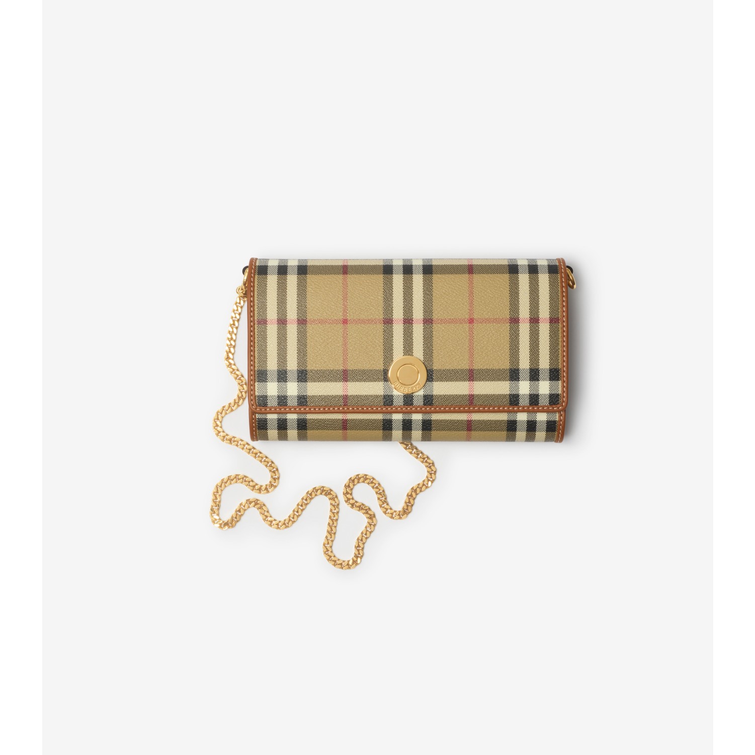 Check Chain Strap Wallet
