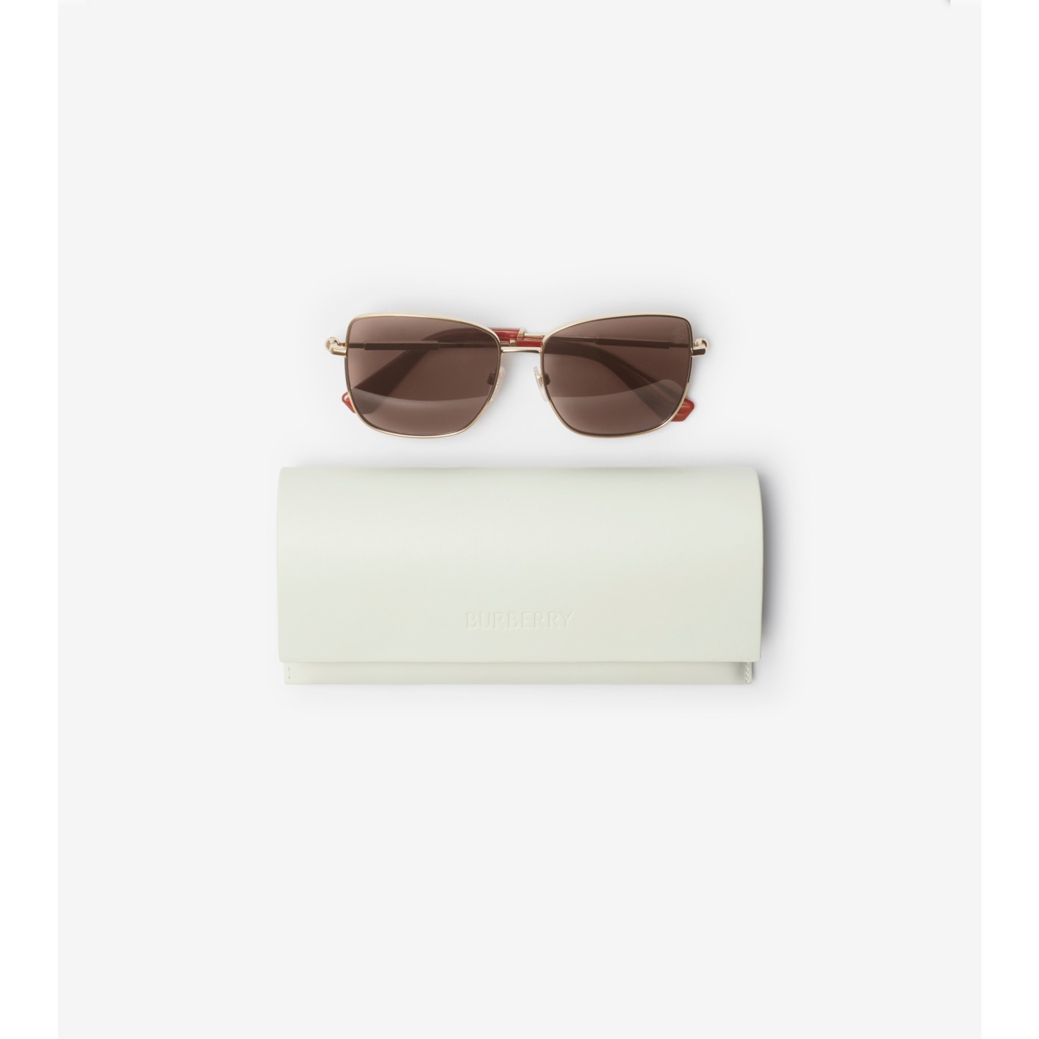 Metal B Snake Square Sunglasses