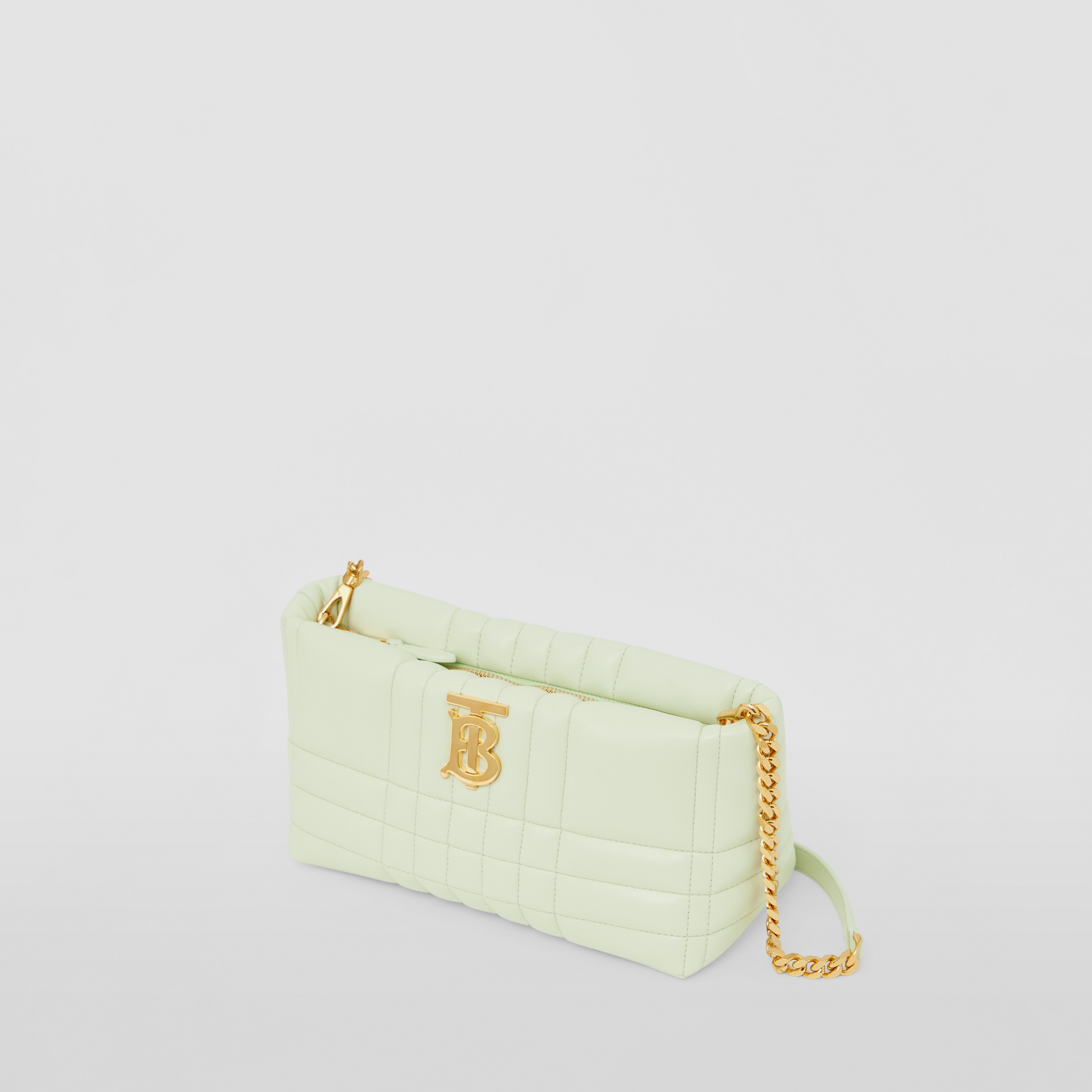 Quilted Leather Small Soft Lola Bag in Pistachio - Women | Burberry® Official - 3
