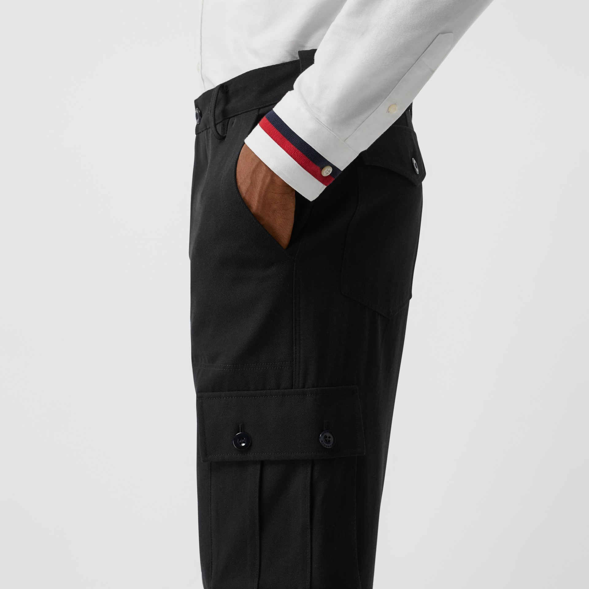 cropped cargo trousers