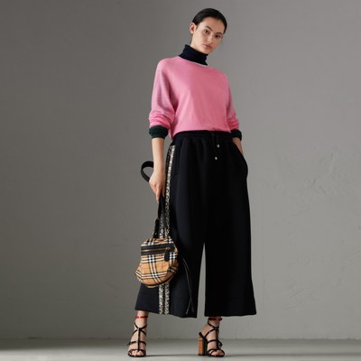 Cashmere Dusky Gallery Pink Sweater Women Open Burberry Detail Image In Stitch qUXxE6F