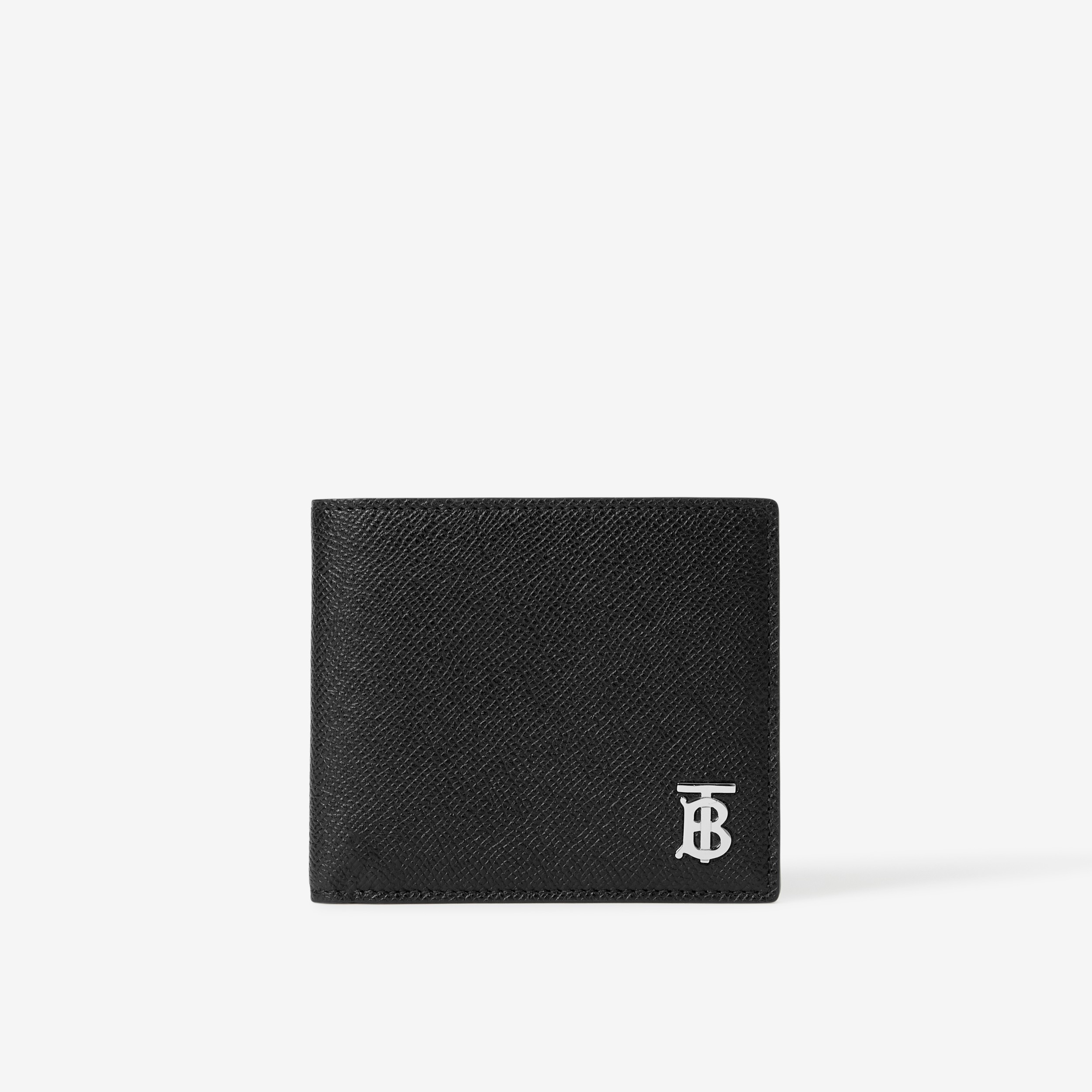 Grainy Leather TB Bifold Wallet in Black - Men | Burberry® Official