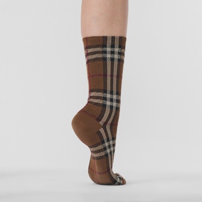 burberry check socks