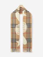 Montage Check Wool Cashmere Scarf