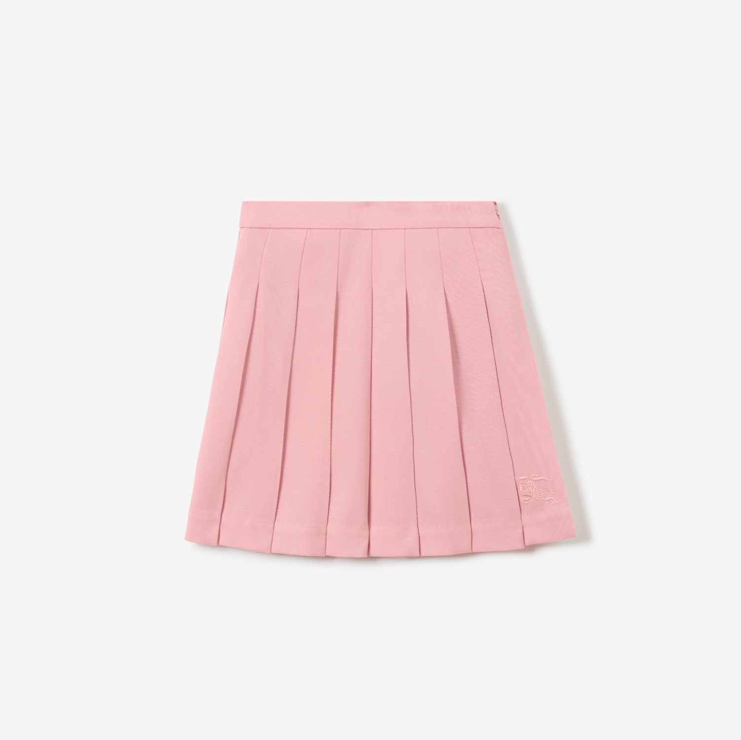 EKD Viscose Twill Pleated Skirt in Seashell Pink | Burberry® Official