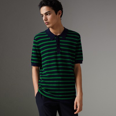 burberry striped polo