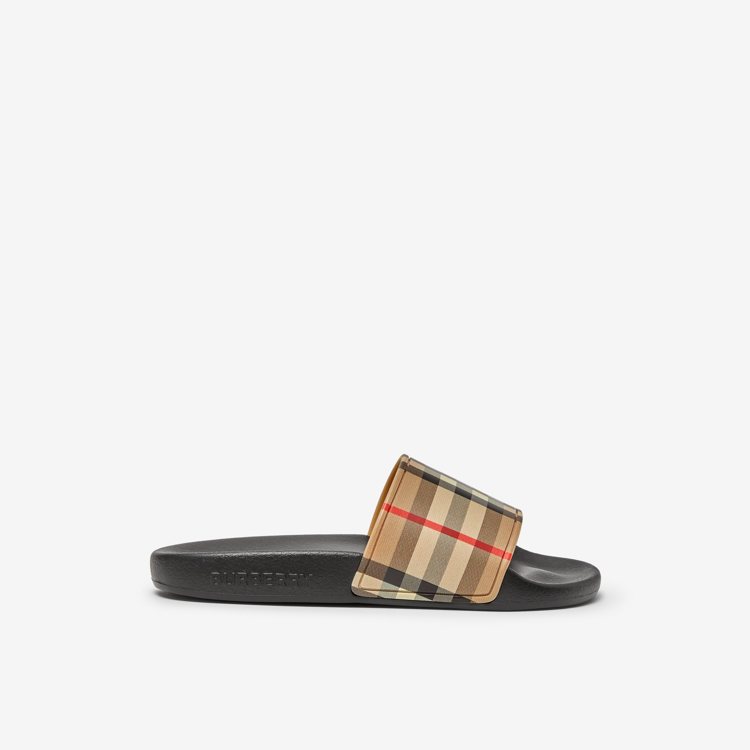 Vintage Check Slides in Archive Beige | Burberry® Official - 1