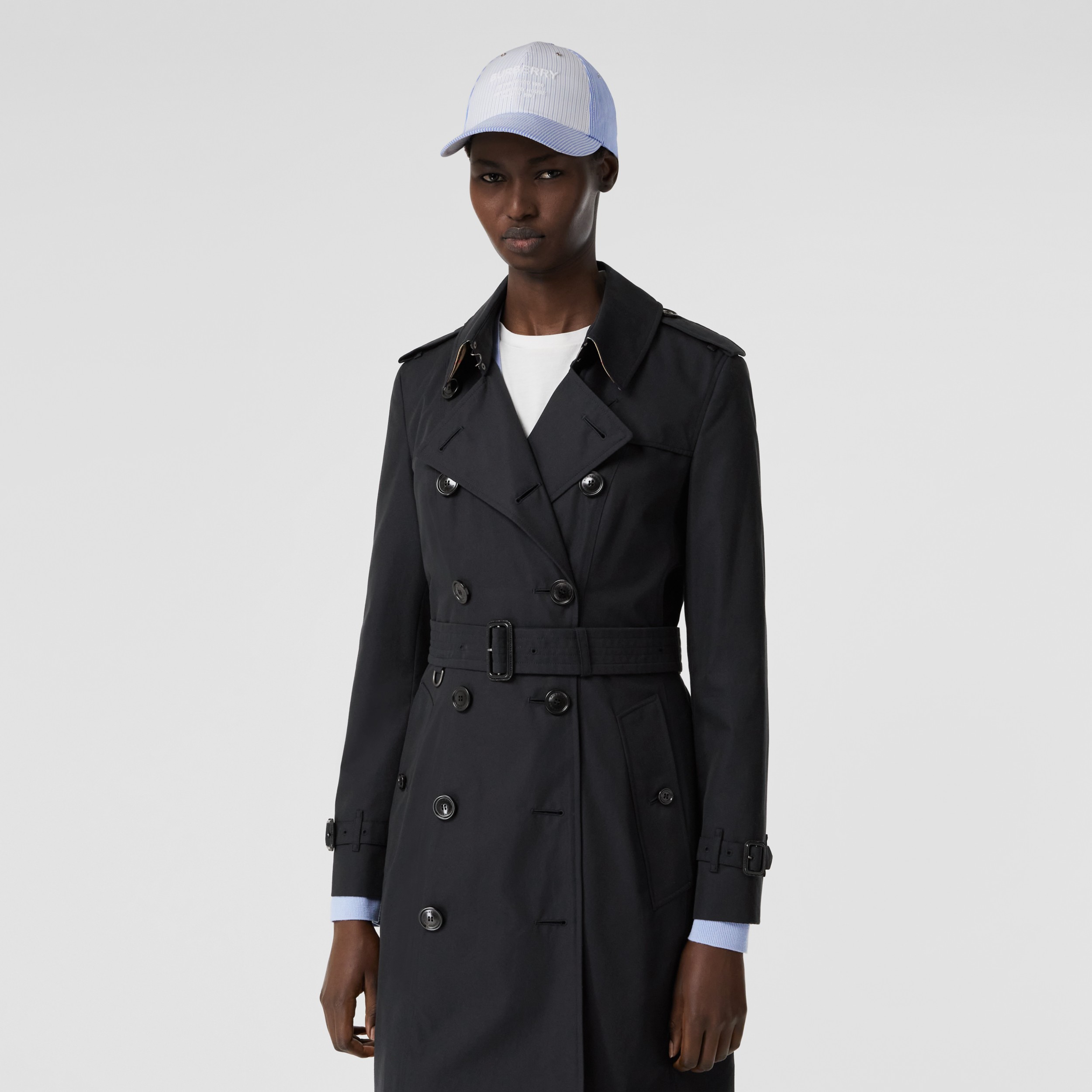 Shop Burberry Sandringham Mid-Length Heritage Trench Coat