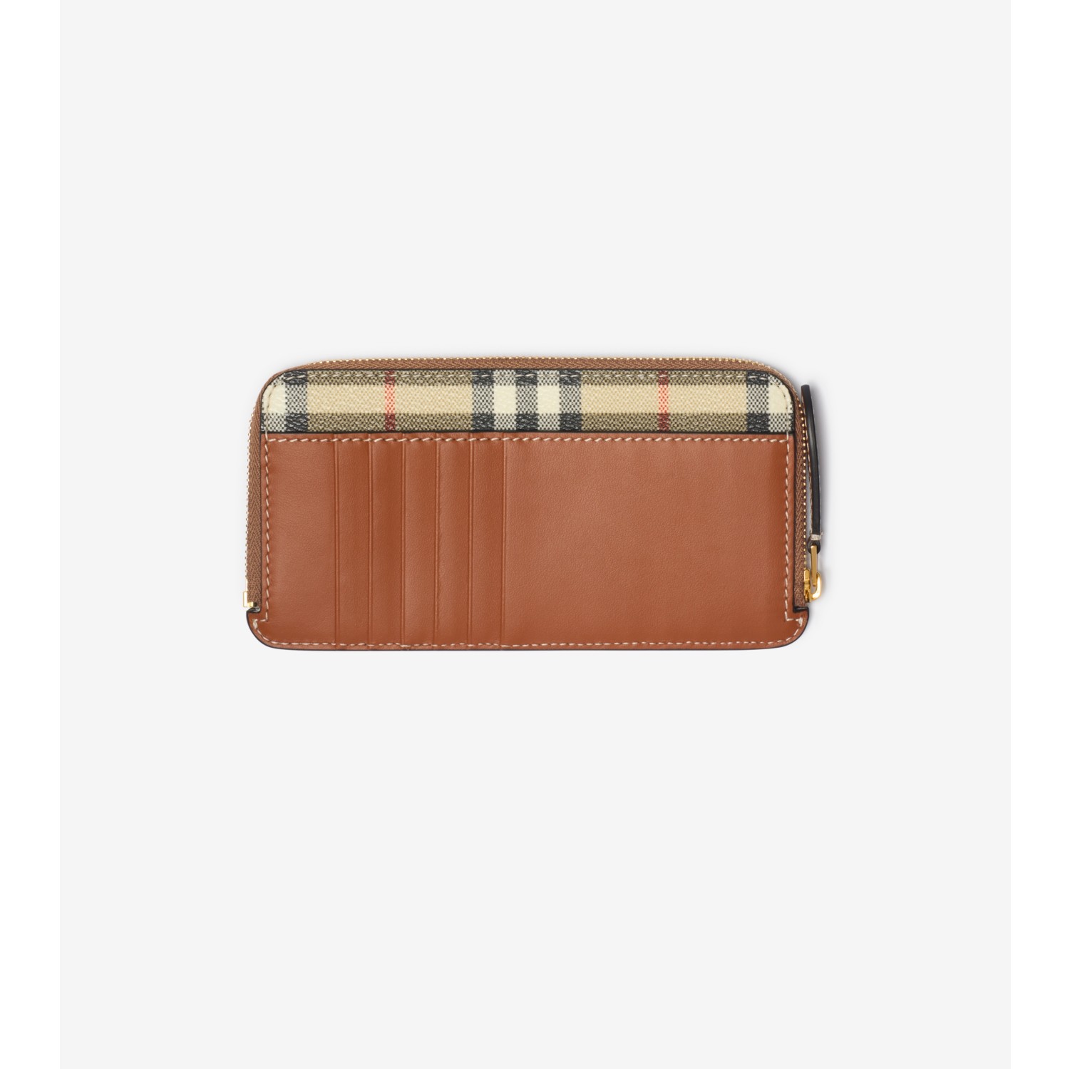 Grand porte-cartes zippé Check