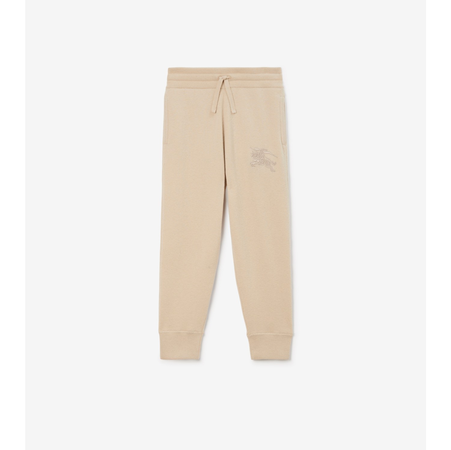 Cashmere jogger pants beige woman