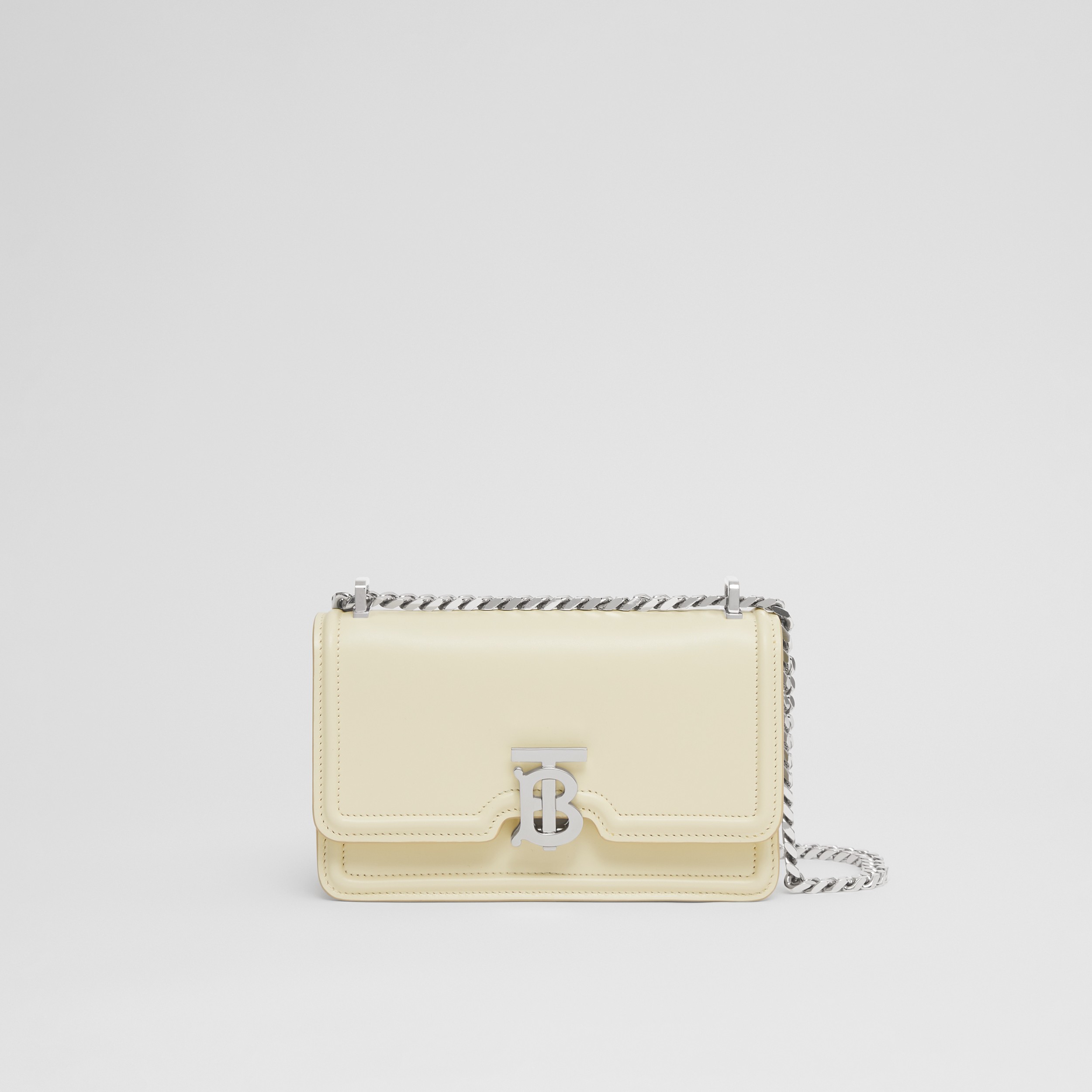Mini Leather Chain TB Bag in Pale Vanilla - Women | Burberry® Official - 1