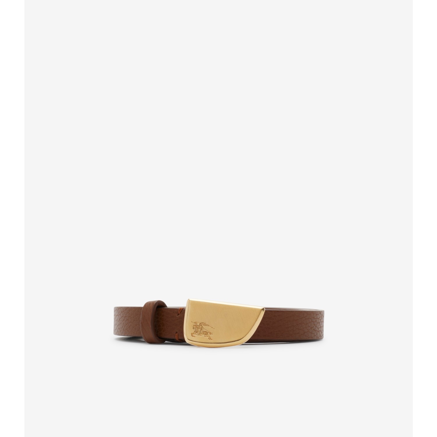 Thin Leather Shield Belt